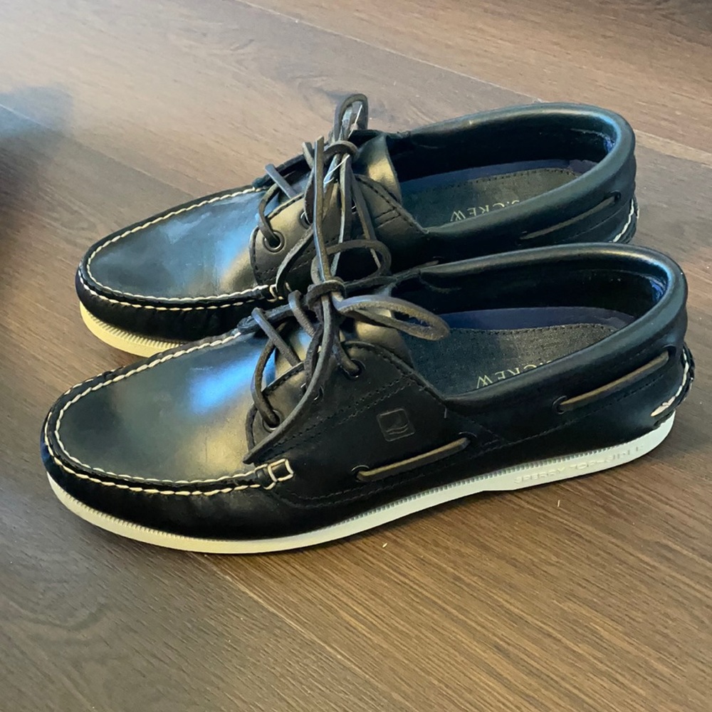 Sperry for J.Crew Topsider in Black Leather